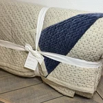 Pottery Barn Velvet Cross Stitch Quilt, King/cal Midnight Lapis Blue. Fixed Price $269.00.