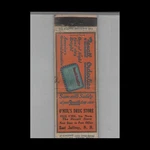 1930S Matchbook Cover Diamond Quality O'neil's Rexall Drug Store East Jaffrey Nh. Fixed Price $7.95.