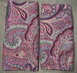Levtex Paisley Sham Set Spruce Red King 20X36 Quilted Pillowcase. Fixed Price $29.99.