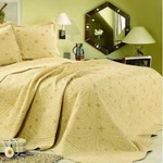 Tache Geometric Yellow Golden Stars Embroidered Bedspread - Quilt Only. Fixed Price $61.59.