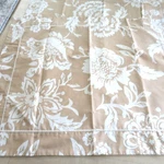 Lands End Floral Pillow Shams Beige White Set 2 Standard Supima Cotton New. Fixed Price $39.95.