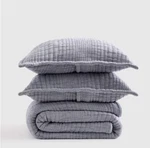 Nwt Quince Organic Cotton Channel Stitch Coverlet Set King Cal Blue $169.90. Fixed Price $99.99.