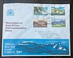 1968 Kut Fdc - Mountains Of East Africa Commemorative Issue First Day Cover. Fixed Price $6.99.