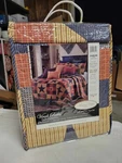 2 Pc Twin Quilt & Sham Virah Bella Americana Mountain Cabin Blue Stars. Fixed Price $35.49.