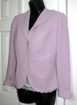 Bloomingdales Topper Jacket-lined Long-sleeve Stitching Women's Lavender 8. Fixed Price $13.99.