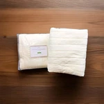 Two Pottery Barn Tencel Lyocell Silk Ivory Cream Quilt Channel Sham Euro 26 X. Fixed Price $59.50.