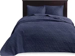 Madison Park Quebec Quilted 3-PC. Bedspread Set, Queen, Navy. Fixed Price $107.80.