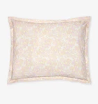 Sferra Prato Euro Shams 2 Pink Yellow Carnation Floral Print Percale Italy New. Fixed Price $110.00.