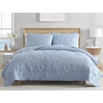 Caribbean Joe Solid Shell Outline Quilt Set Twin Size. Fixed Price $50.00.