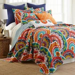 Levtex Home Serendipity Size King Quilt And Pillow Sham Set - Multicolor New. Fixed Price $125.00.