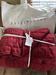 Pottery Barn Cozy Cloud Handcrafted Quilt King/ Cal Ruby New!. Fixed Price $200.00.