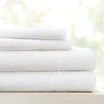 Linen Market 4 Piece King Sheet Set Breathable, Double-brushed Patterned Co.... Fixed Price $39.50.