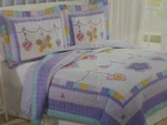 2 Pc Kids Expressions Charm Bracelet Twin Quilt & Sham Set Nip. Fixed Price $84.15.