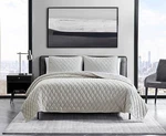 Vera Wang Quilt Set Diamond Velvet Natural Ivory, Queen. Fixed Price $69.99.