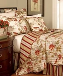 Jcp Waverly Charleston Chirp Papaya King Quilt Set 104" X 90" New. Fixed Price $199.99.