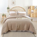 Cozy Taupe 7-PIECE Full Comforter Set With Sheets All Season Soft Bedding. Fixed Price $83.99.