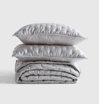 Bnwt Quince Organic Bamboo Dream Quilt Set King Cal Light Grey Shams Bonus. Fixed Price $149.00.