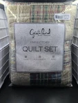 Greenland Patchwork Pattern Twin Multicolor Plaid Cotton Reversible Bedding Set. Fixed Price $74.99.
