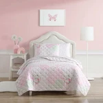 Laura Ashley Microfiber Quilt & Sham Sets (ellyn-pink). Fixed Price $94.99.