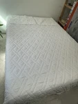 Horimote Home Quilt/coverlet Set Queen With Classic Geometric Diamond Stitch. Fixed Price $25.00.