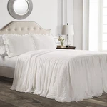 Lush Decor Ruffle Skirt Bedspread Set - 3 Piece Luxurious Full, White. Fixed Price $85.34.