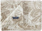 Tommy Bahama - Throw Blanket, Plush Fleece 50" X 70", Costa Blanca Beige. Fixed Price $35.10.