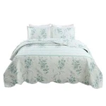 3 Pcs Printed Flora Quilt Set Lightweight Bedspread C78. Fixed Price $58.98.