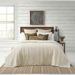 Bee & Willow Yarn-dyed Stripes Lightweight 3-PIECE Full/queen Quilt Set In Beige. Fixed Price $132.95.