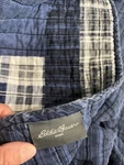 Full/double Eddie Bauer Eastmont Patchwork Plaid Quilt In Shades Of Deep Blue.. Fixed Price $22.00.