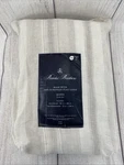 Brooks Brothers Duvet Set Queen Cream Beige Stripe 100% European Flax Linen. Fixed Price $109.99.