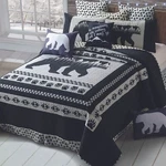 Virah Bella - Moon Bear Lightweight Reversible Quilt Set W/ Matching Shams. Fixed Price $89.95.