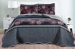 Masterplay 3-PIECE Fine Printed Oversize (115" X 95") Quilt Set, Bedspread Co.... Fixed Price $76.08.