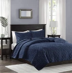 Madison Park Harper Velvet Quilt Set Lightweight All-season 3 Piece Bedding. Fixed Price $99.99.