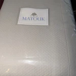 Matouk King Coverlet Elliot Diamond Pique Silver Cotton Polyester New Usa. Fixed Price $189.99.