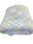 Twin Size 100% Cotton Machine Quilted Blue Green Cottagecore Clean! 62X80. Fixed Price $29.98.