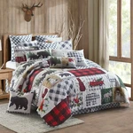 Virah Bella - Country Lodge Patchwork Lightweight Reversible Quilt Set. Fixed Price $89.95.