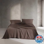 Calvin Klein - Queen Sheets Relaxed Garment Washed Cotton Percale Bedding. Fixed Price $155.44.
