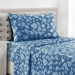 Lux D Cor Floral Twin Sheet Set 3 Piece Ultra-soft Microfiber Navy Blue. Fixed Price $19.99.
