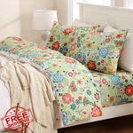 Meishang Twin Floral Sheet Set Ultra Soft Microfiber 1800TC 3PC Sage Green. Fixed Price $44.99.