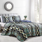 Hig Boho Print Colorful Bedspread With Two Pillow Shams For Bedroom. Fixed Price $57.45.