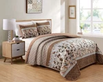 Kids Zone Home Linen Bedspread Set Brown Tan Sky King/cal King, Blue,white. Fixed Price $48.24.