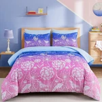 Menghomeus Girls Comforter Set Twin Size 5 Pieces Bed Bag Ombre Blue Pink. Fixed Price $67.44.