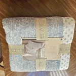 Rachel Zoe 100%PCT Cotton Blue Jacobean Quilt Set. New. Fixed Price $169.99.