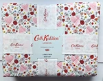 Cath Kidston London Floral Pink Heart Twin Quilt & Sham Set Red Roses Cotton Nwt. Fixed Price $65.00.