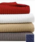 Lacoste Cable Stitch Twin Coverlet 70IN X 90IN Peacoat. Fixed Price $89.99.