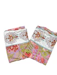 Dena Home Embroidered Trim Moroccan Garden 2/KNG Pillow Shams Cotton Multicolor. Fixed Price $44.88.