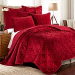 Bh Caserta Velvet Red Quilt - Levtex Home. Fixed Price $74.99.