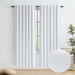 Keqiaosuocai Full Blackout Linen Curtains Back Tab Rod Pocket Bedroom Curtain.... Fixed Price $54.85.