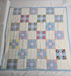 Vintage Handmade 9 Quilt Pattern Patchwork Baby. Fixed Price $49.95.