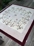 Elite Style Hand Crafted King Size Beaded Iridescent Patchwork Quilt Sham. Fixed Price $50.00.